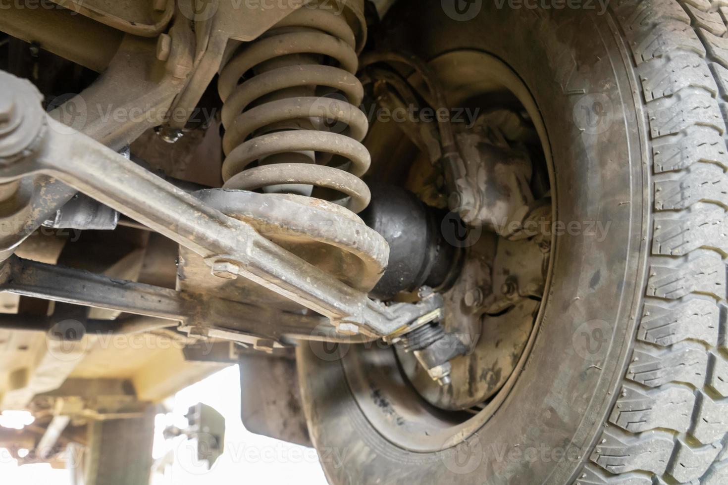 The underneath of a car photo