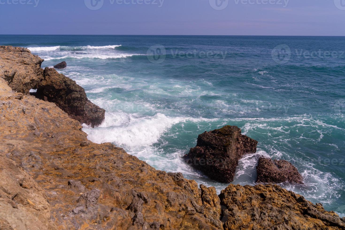 The coast at the most western point of Ecuador photo