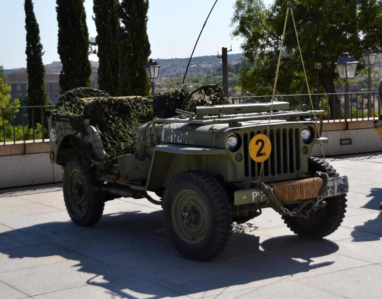 Convertible off-road military vehicle photo