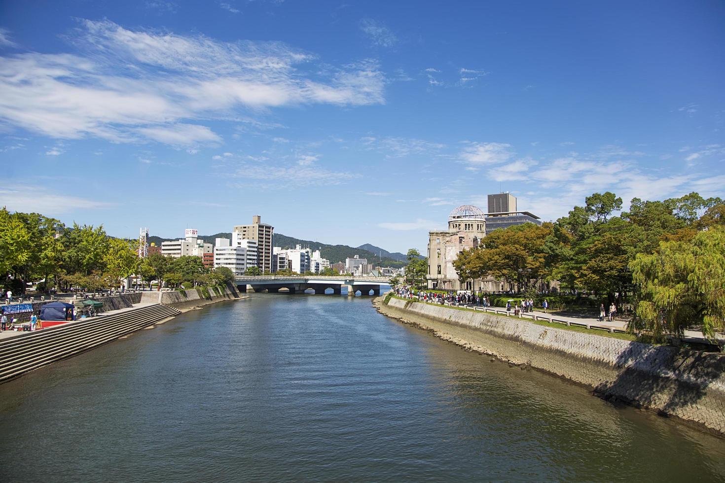 hiroshima, japón, 10 de octubre de 2016 - monumento a la paz de hiroshima en japón. fue designado patrimonio de la humanidad por la unesco en 1996 foto