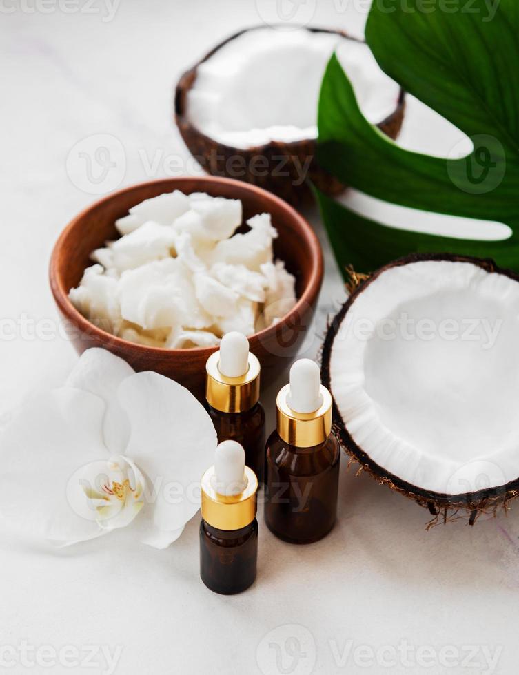 Fresh coconut oil photo