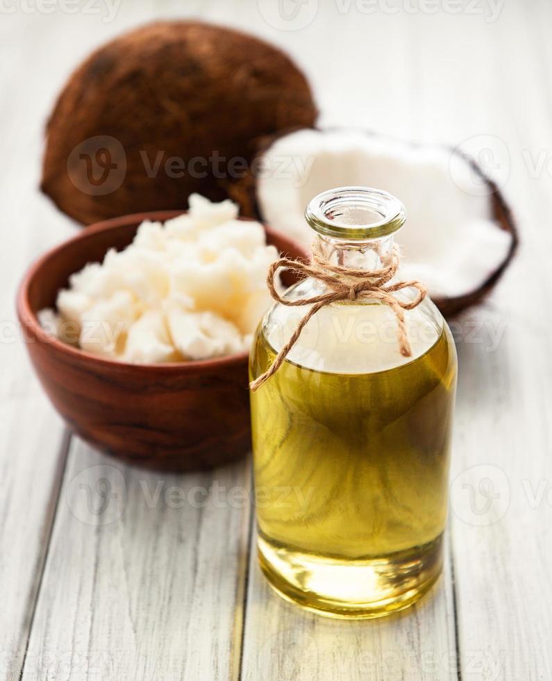 Fresh coconut oil photo