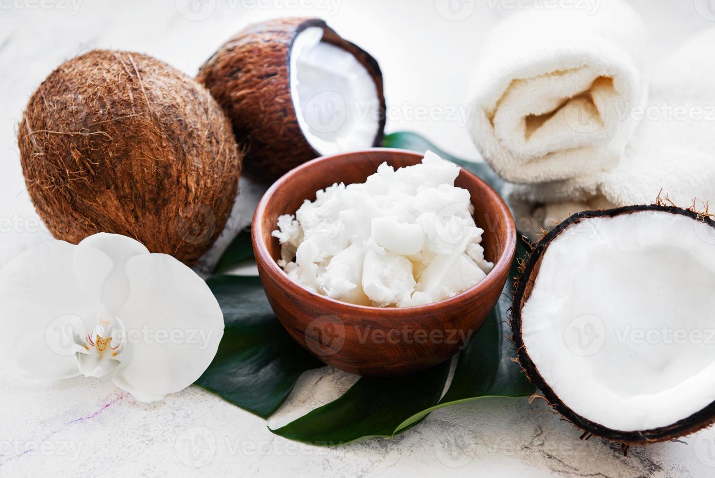 Coconut natural spa ingredients photo