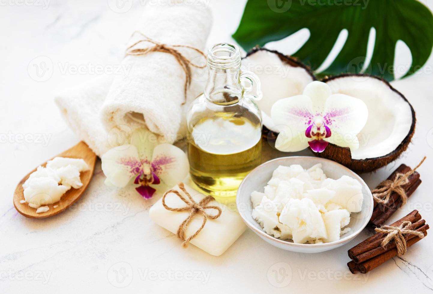 Coconut natural spa ingredients photo