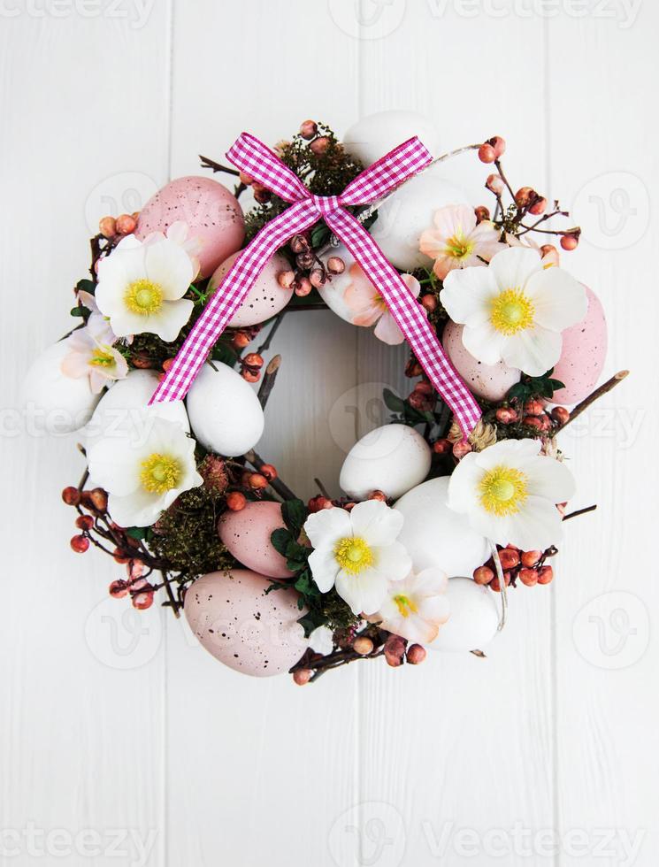 Easter holiday wreath photo