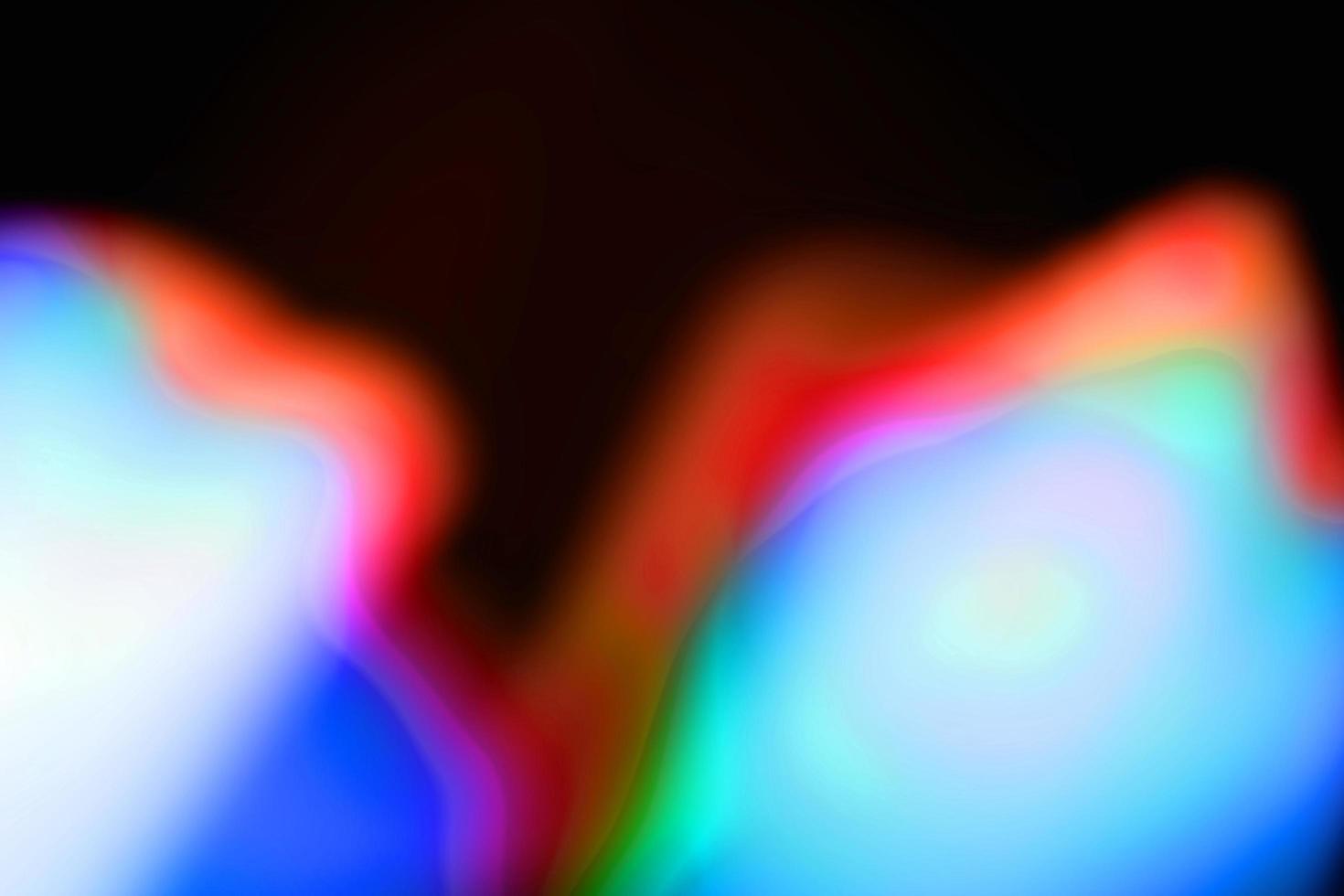 multicolor blue abstract retro blur light color pattern overlay texture natural holographic on black. photo