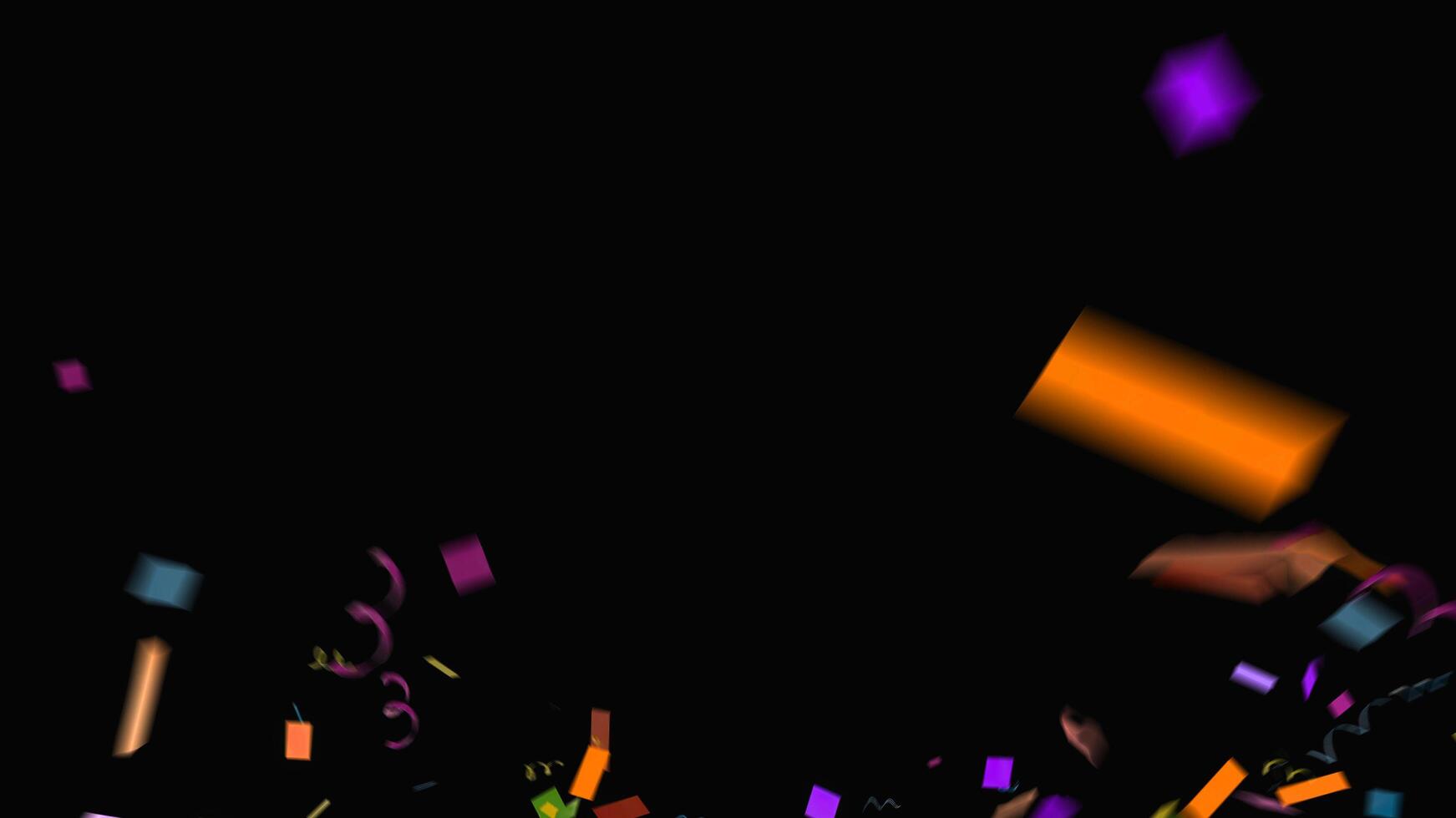 colorful purple rainbow confetti sparkle abstract texture overlays glitter golden particles on black. photo