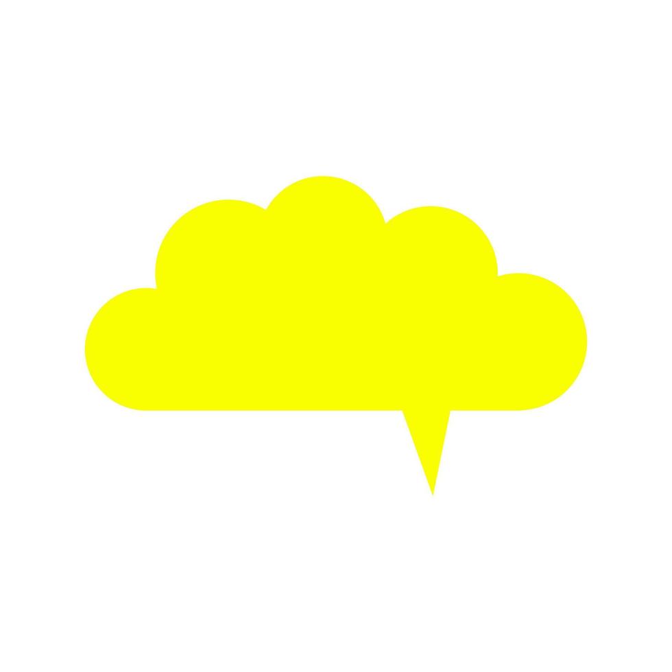 Dialog cloud on white background vector