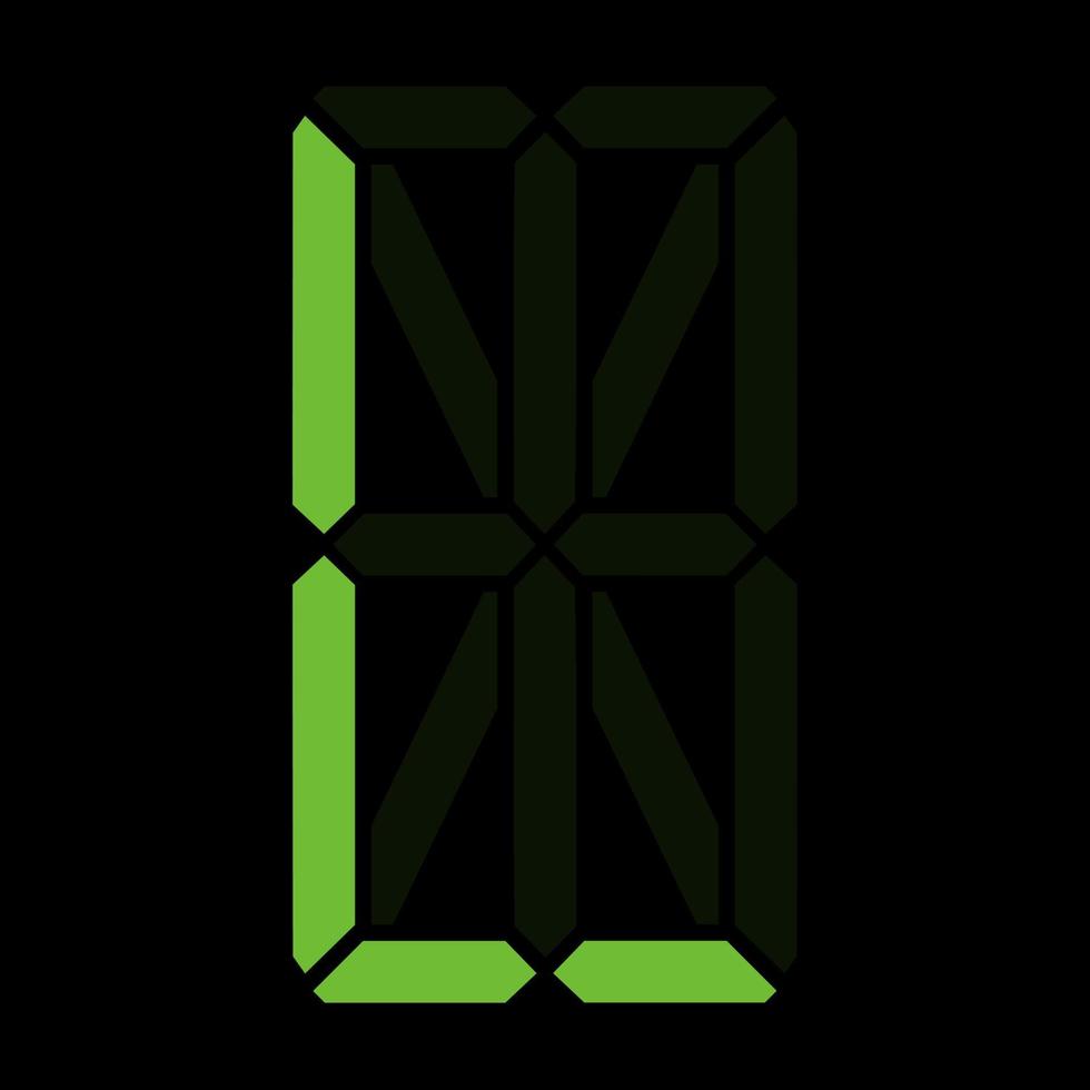 Simple illustration of digital letter or symbol Electronic figure of letter L vector