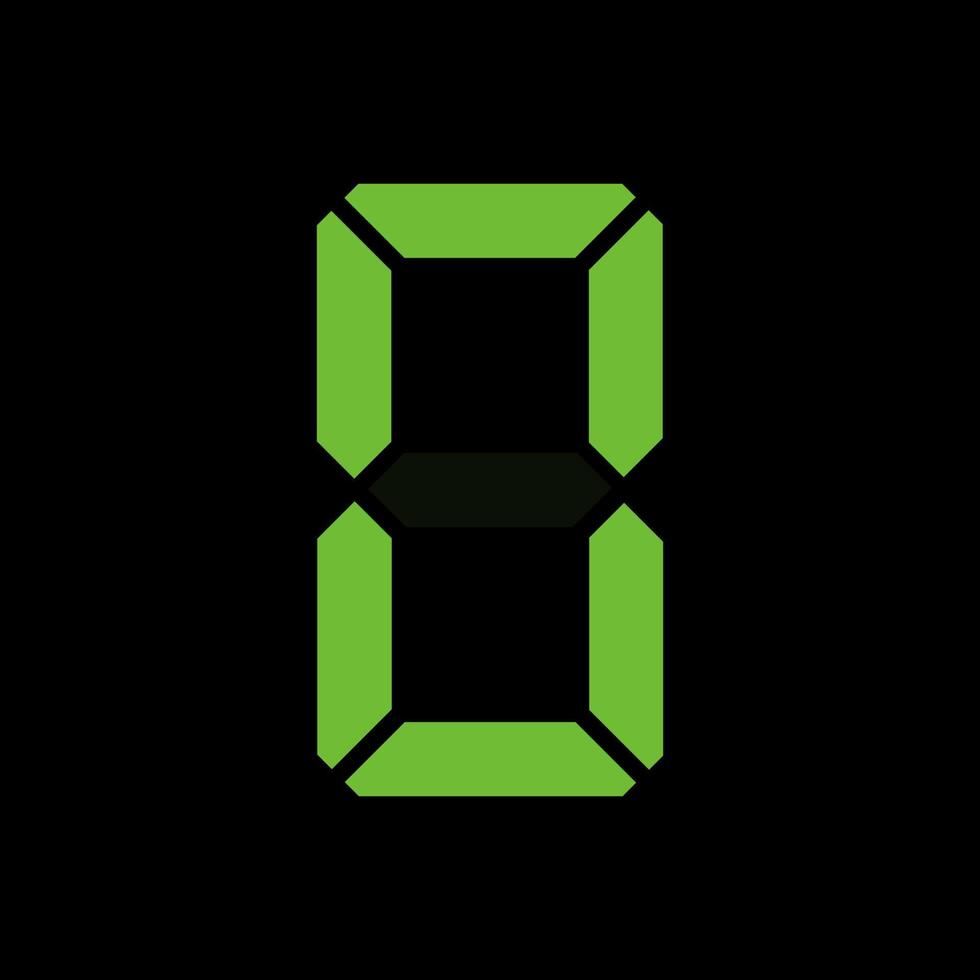 Simple illustration of digital number. Electronic figure of number zero vector