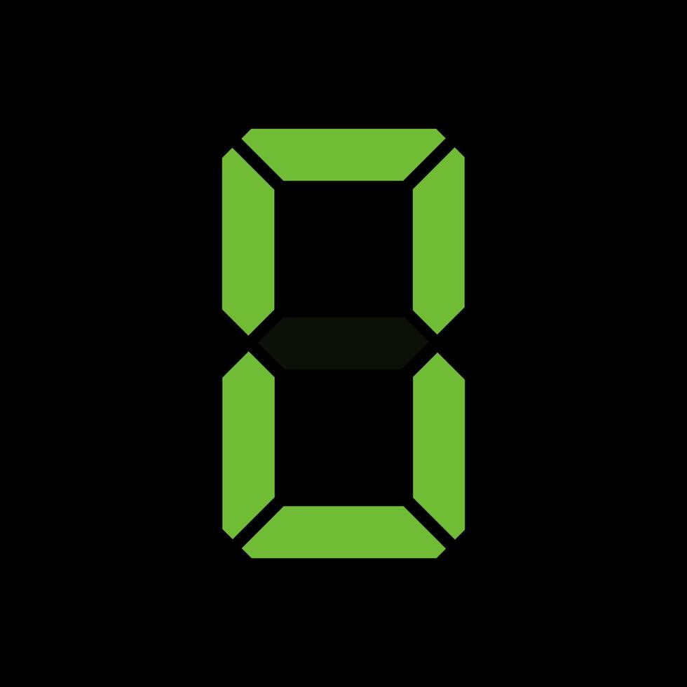 Simple illustration of digital number. Electronic figure of number zero vector