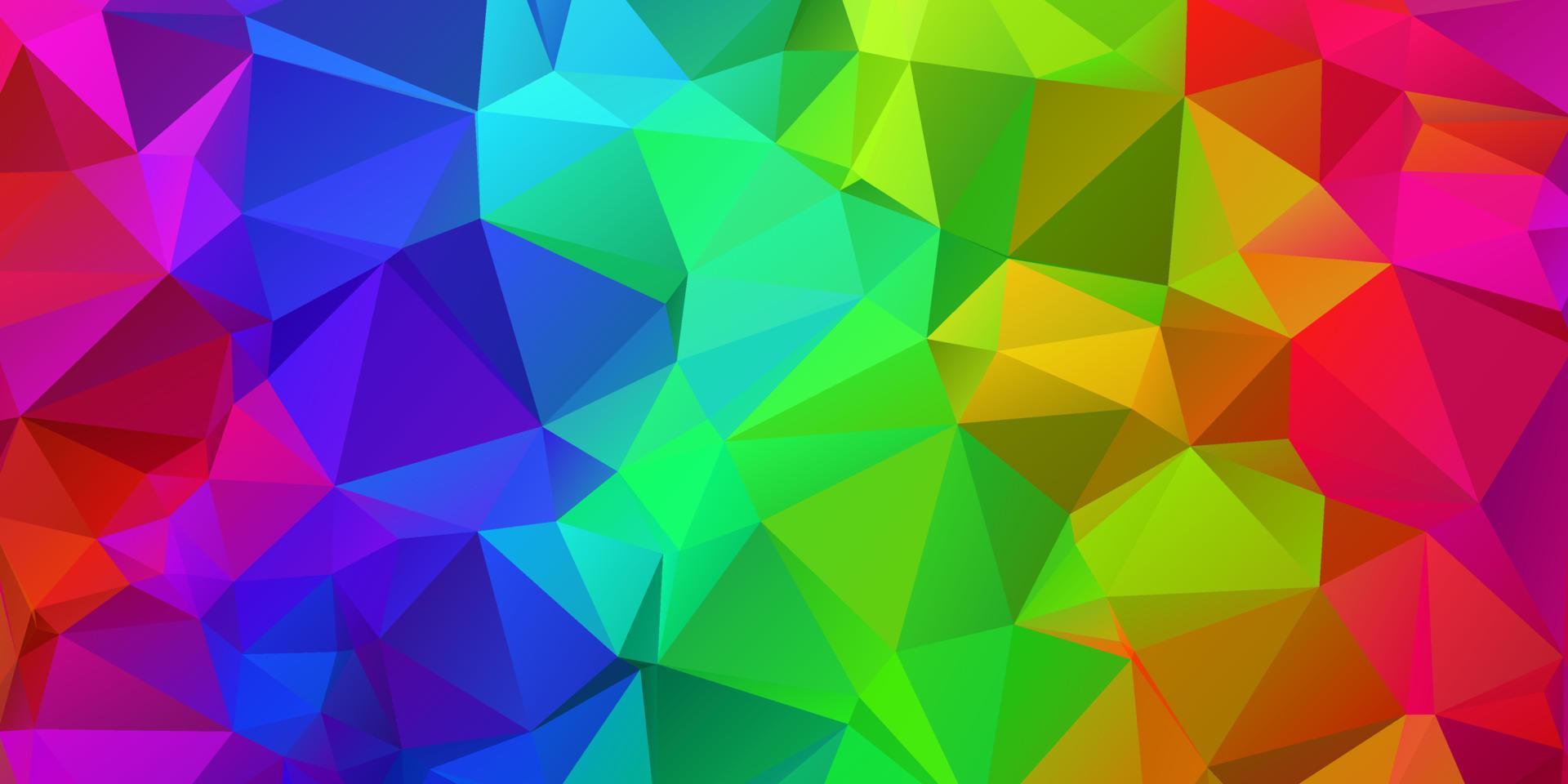 Fondo de mosaico poligonal colorido, plantillas de diseño creativo vector