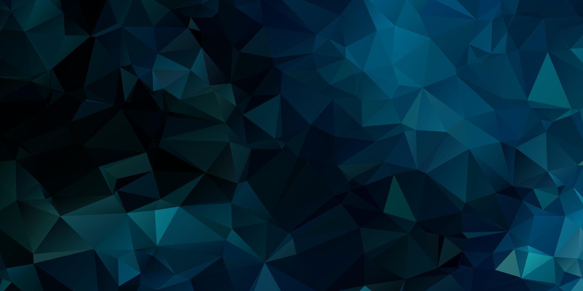 Fondo de mosaico poligonal azul, plantillas de diseño creativo vector