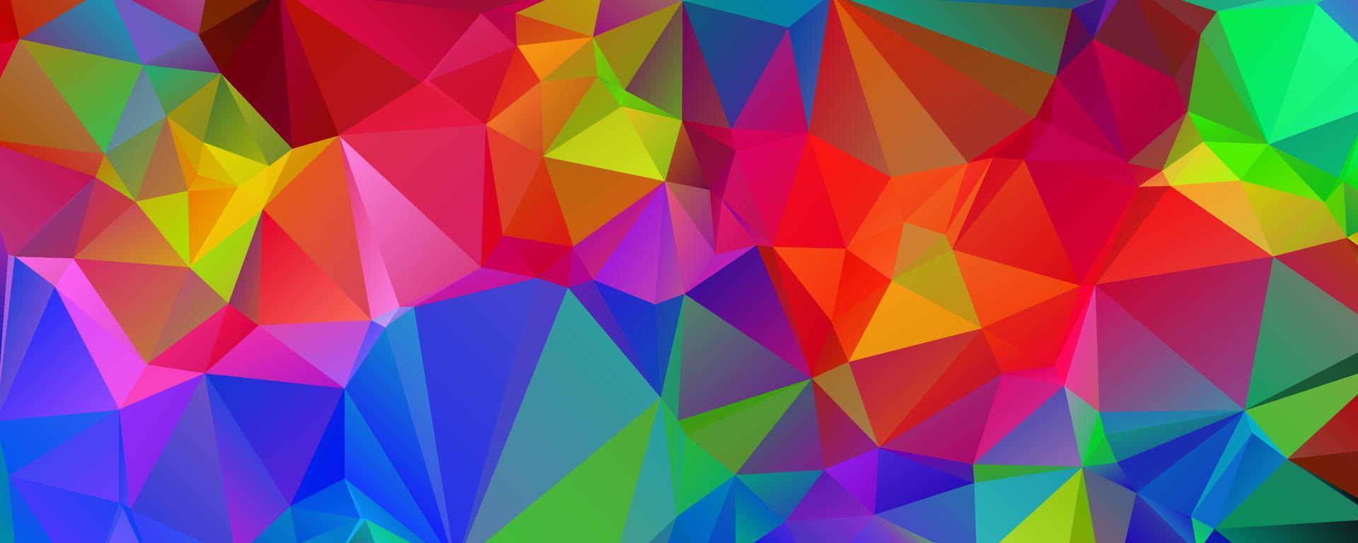 Fondo de mosaico poligonal colorido, plantillas de diseño creativo vector