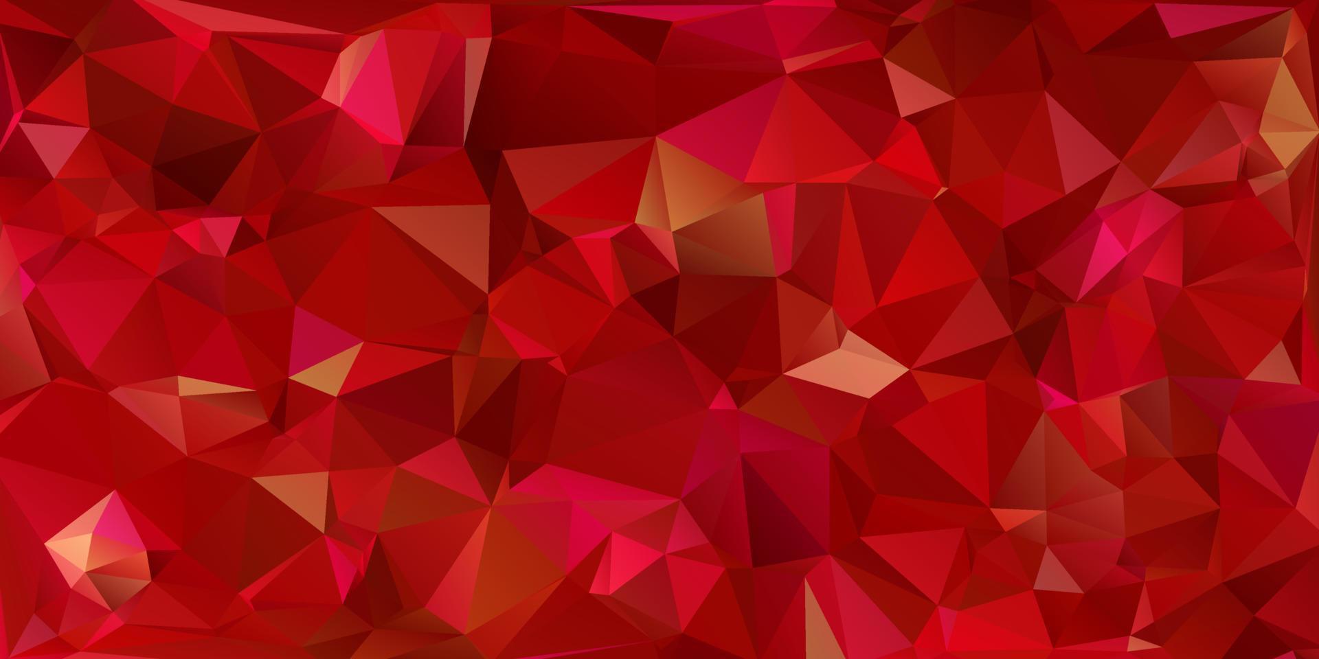 Fondo de mosaico poligonal rojo, plantillas de diseño creativo vector