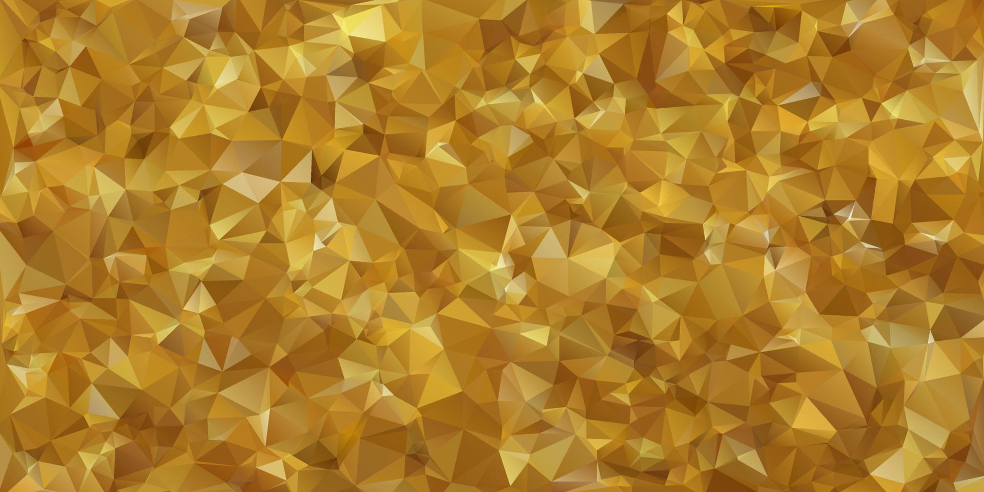 Fondo de mosaico poligonal dorado, plantillas de diseño creativo vector