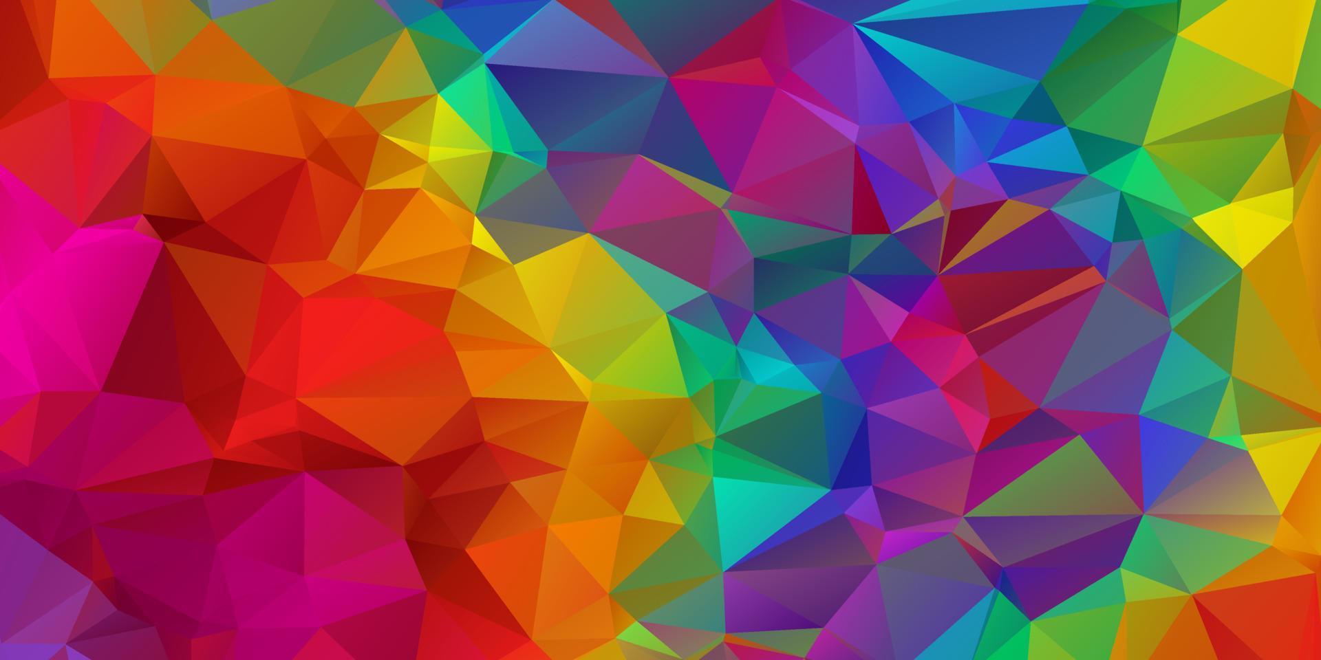 Fondo de mosaico poligonal colorido, plantillas de diseño creativo vector