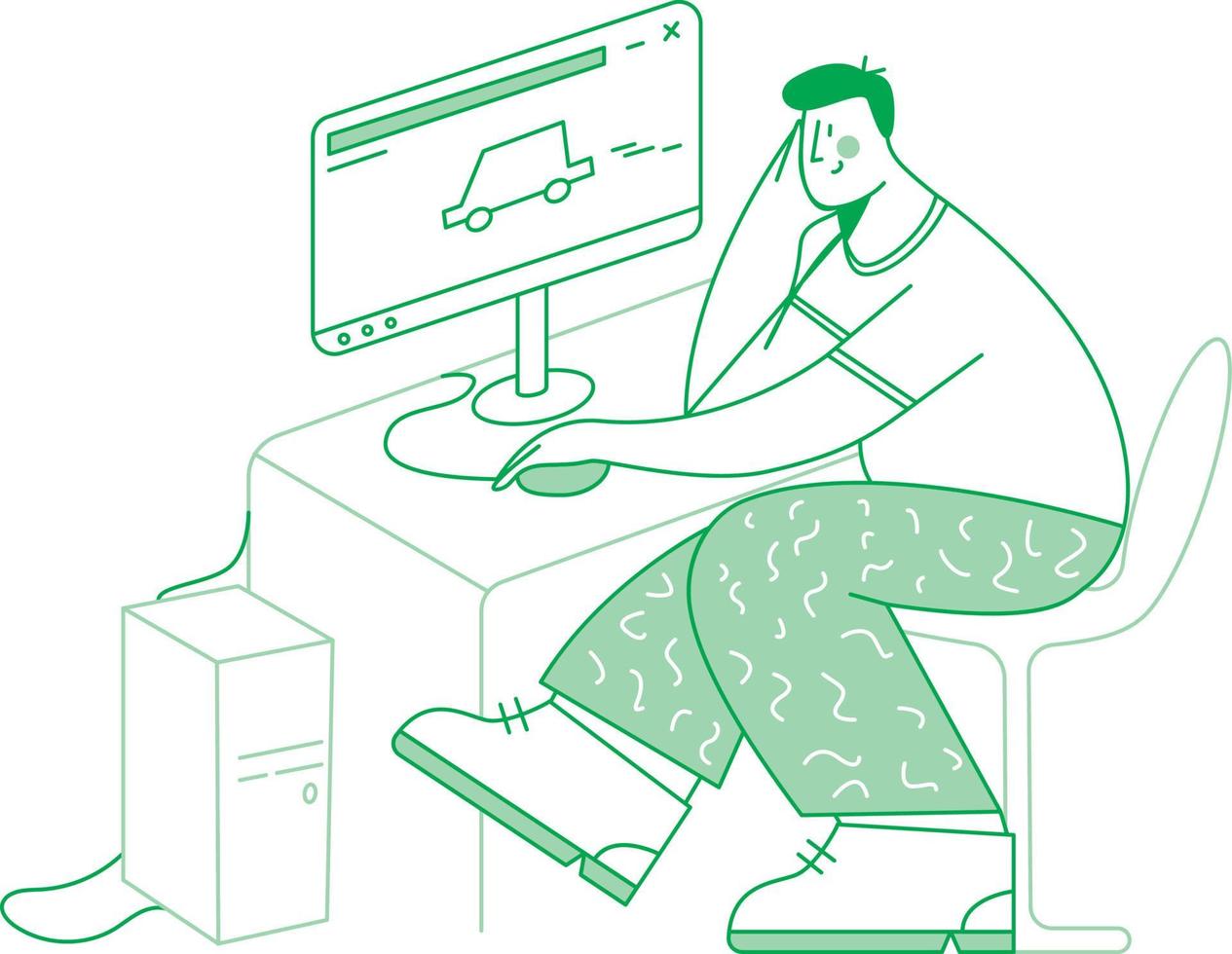 Online order delivery vector