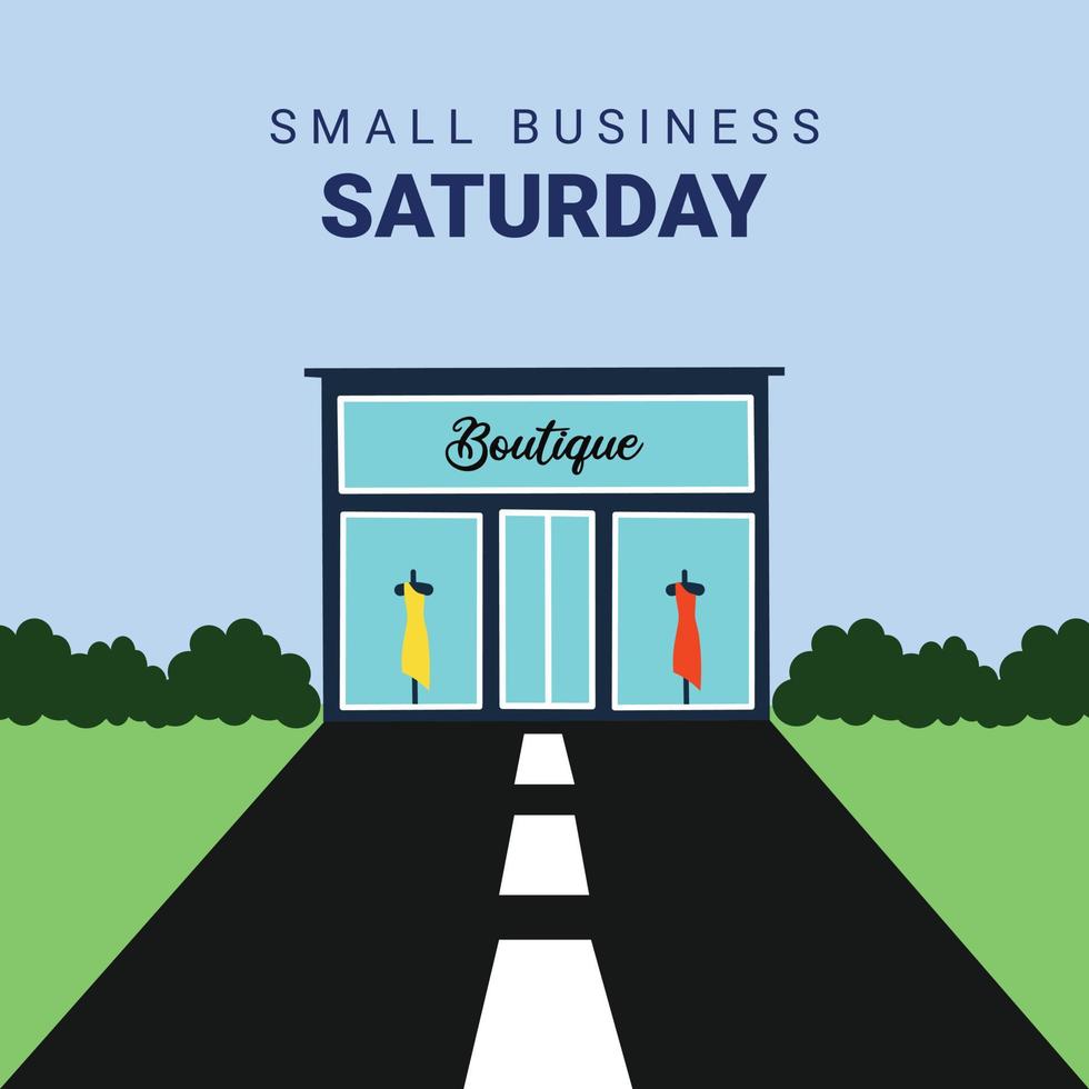 Illustration vector small business saturday 4472930 Vector Art at Vecteezy