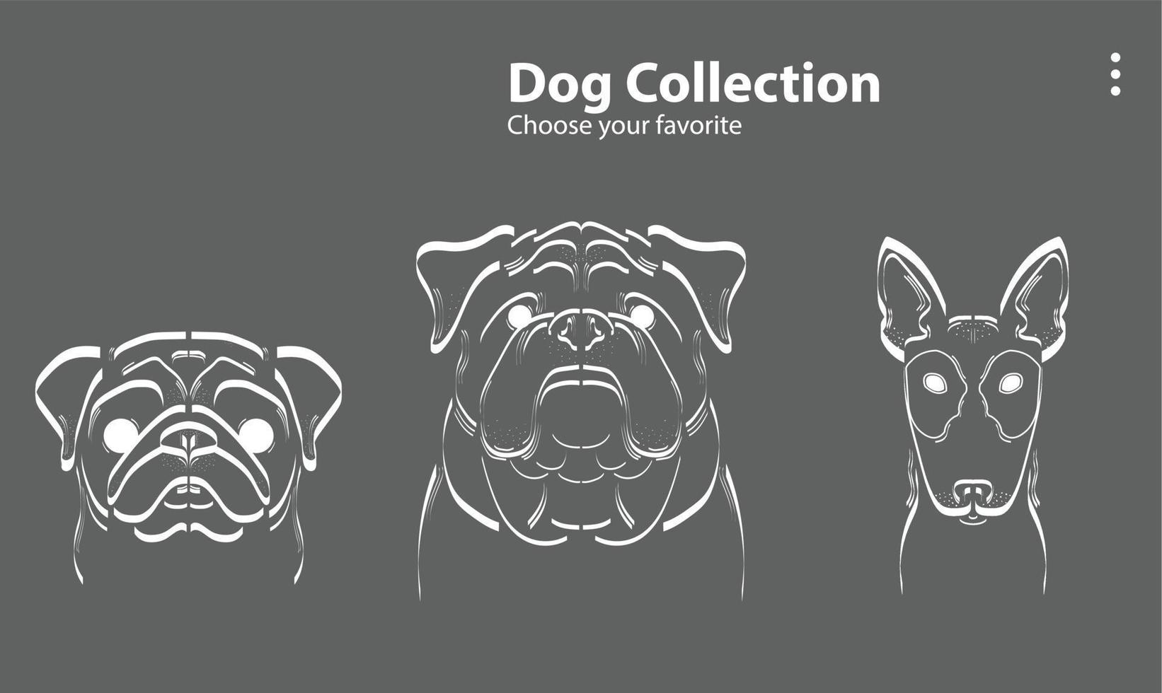 icon flat character drawing dog line puppy face cute pet doodle doggy set illustration vector print symbol wallpaper background logo smile cat paw white blue popular doggie clipart domestic baby black