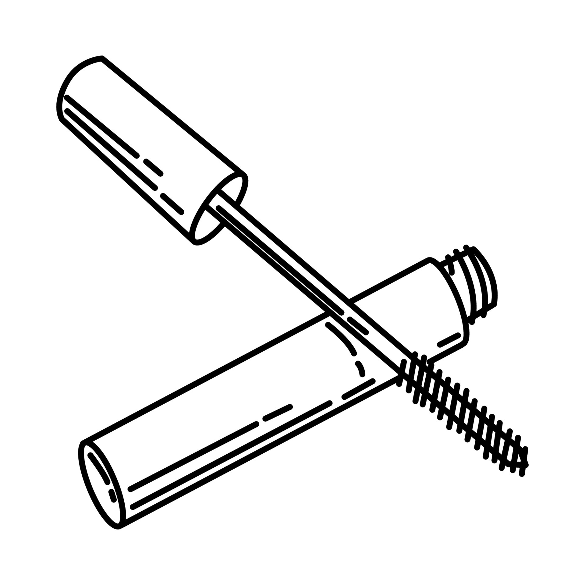 Mascara Icon. Doodle Hand Drawn or Outline Icon Style 4474219 Vector