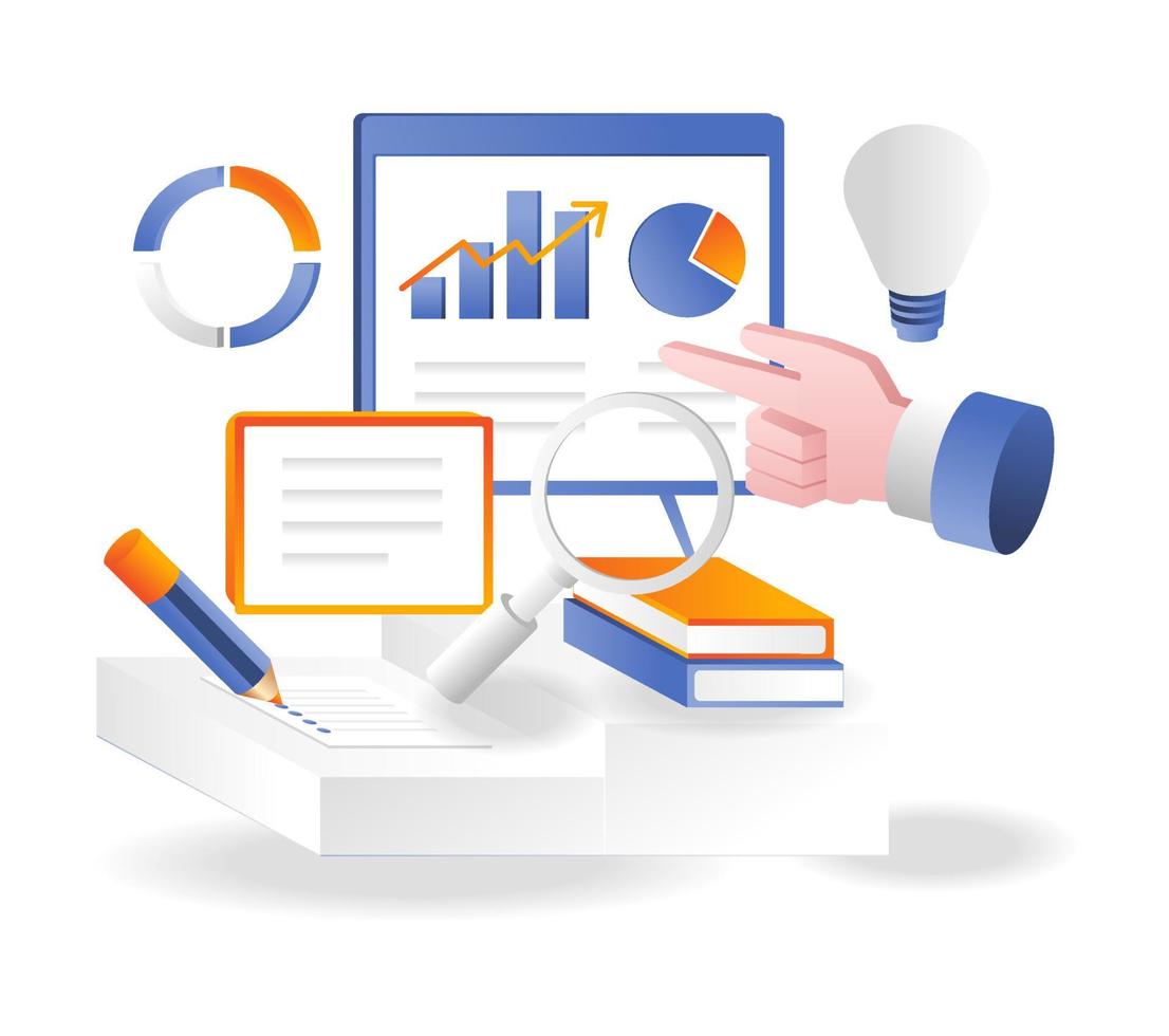 Business investment management and HR Training vector