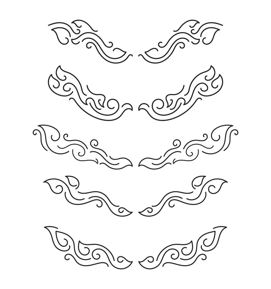 Borders Elements Set Collection, ornament Vector