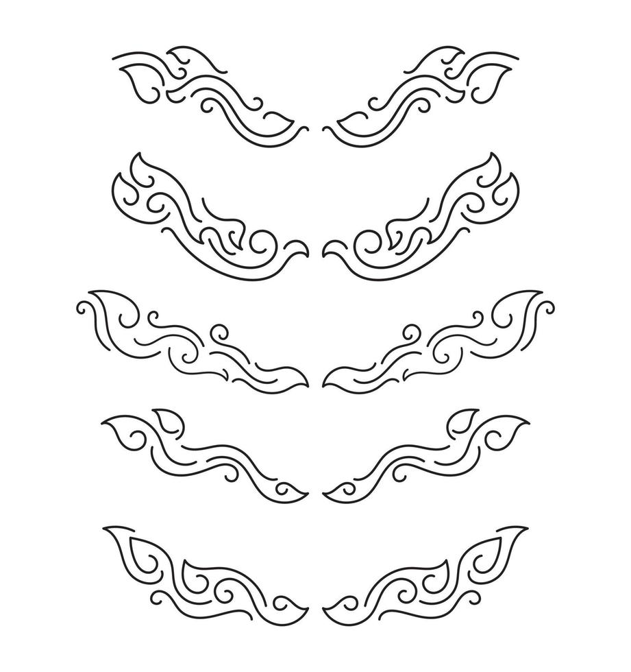 Borders Elements Set Collection, ornament Vector