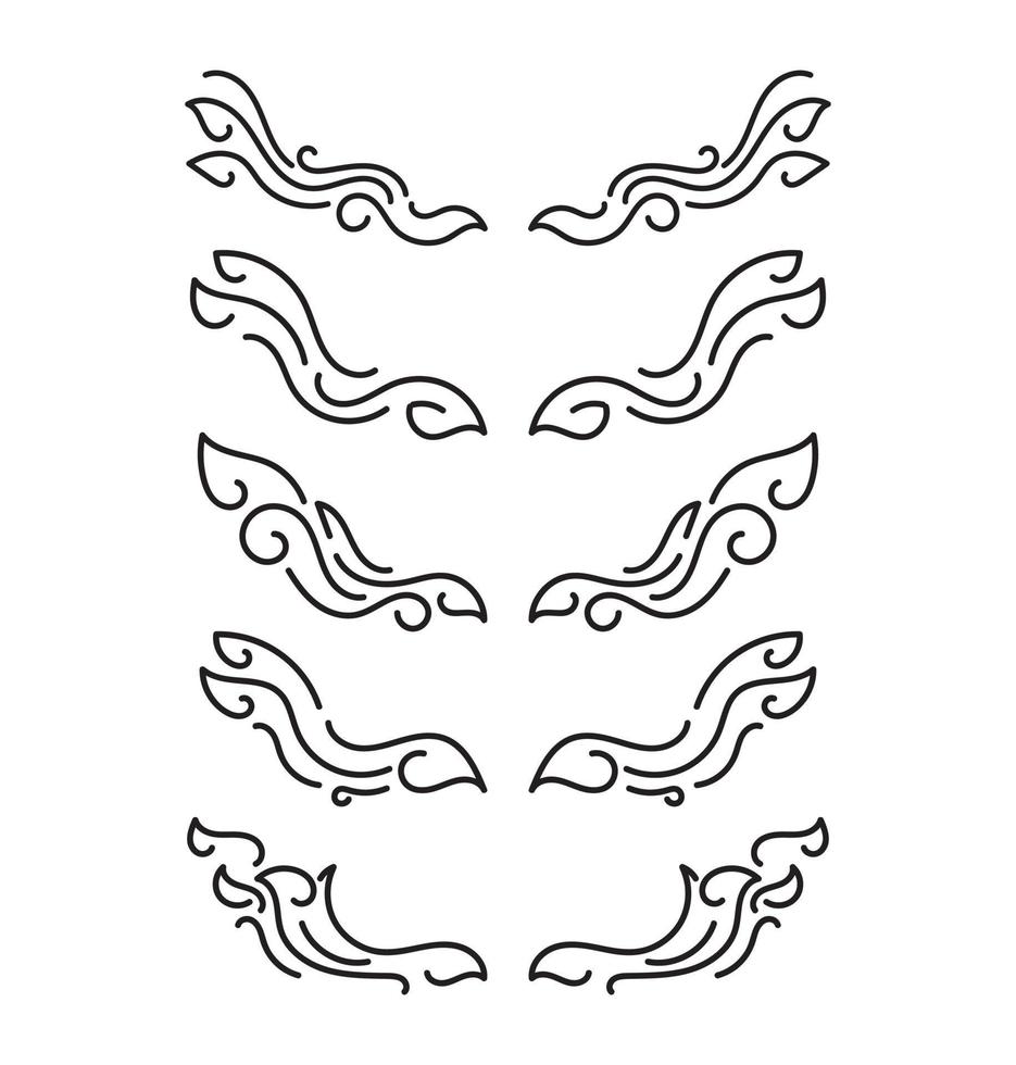 Borders Elements Set Collection, ornament Vector