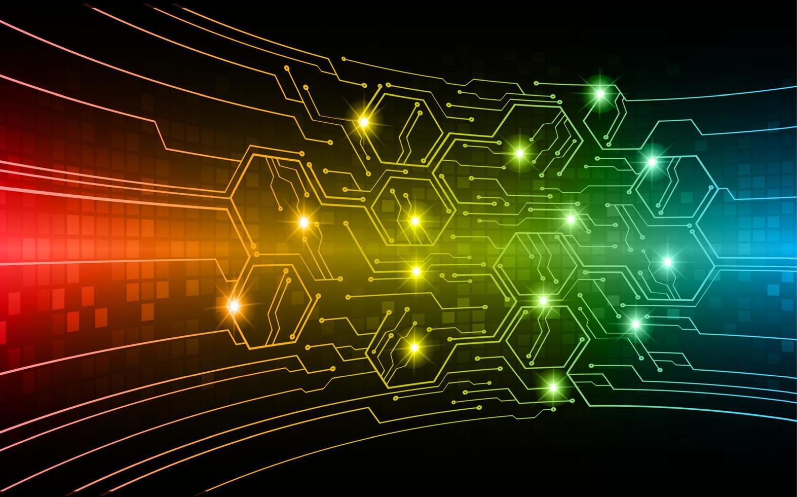 cyber circuit future technology concept background vector