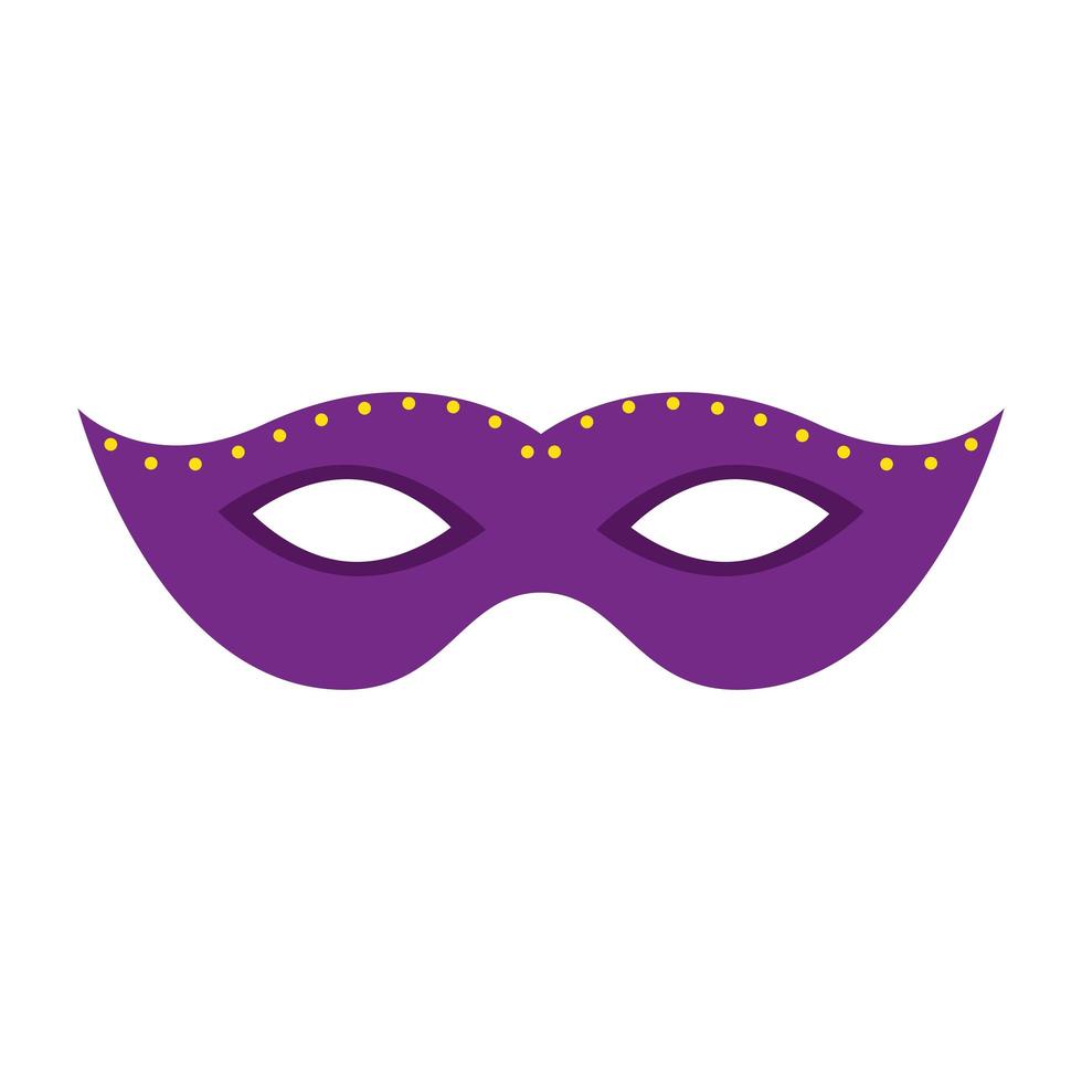 Isolated mardi gras mask vector design