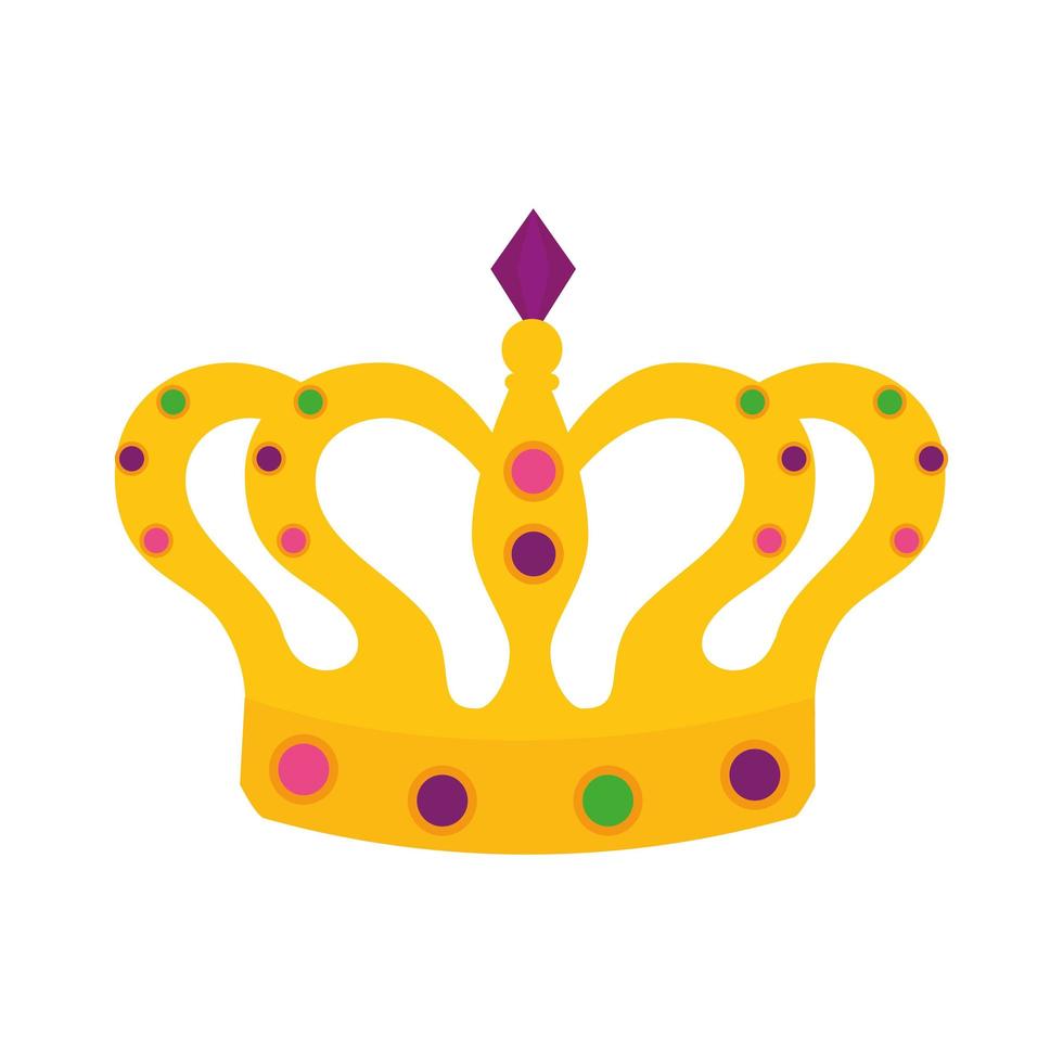 Isolated royal crown vector design