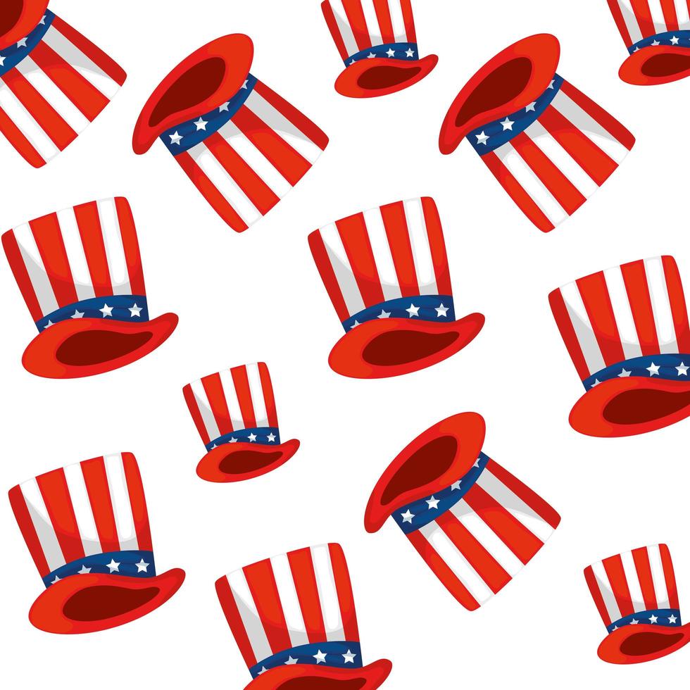 Isolated usa hat background vector design