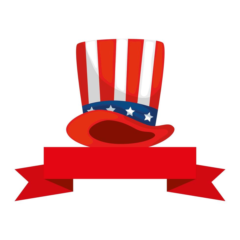 Isolated usa hat vector design