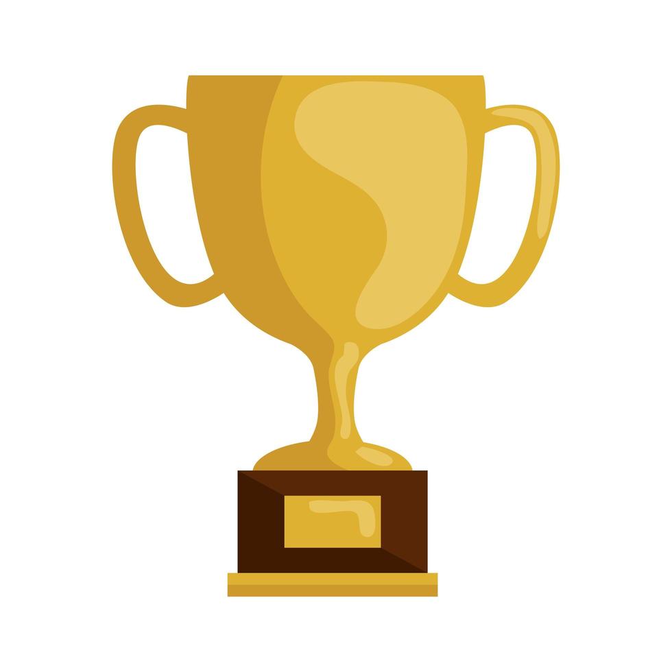 cup trophy award isolated icon vector