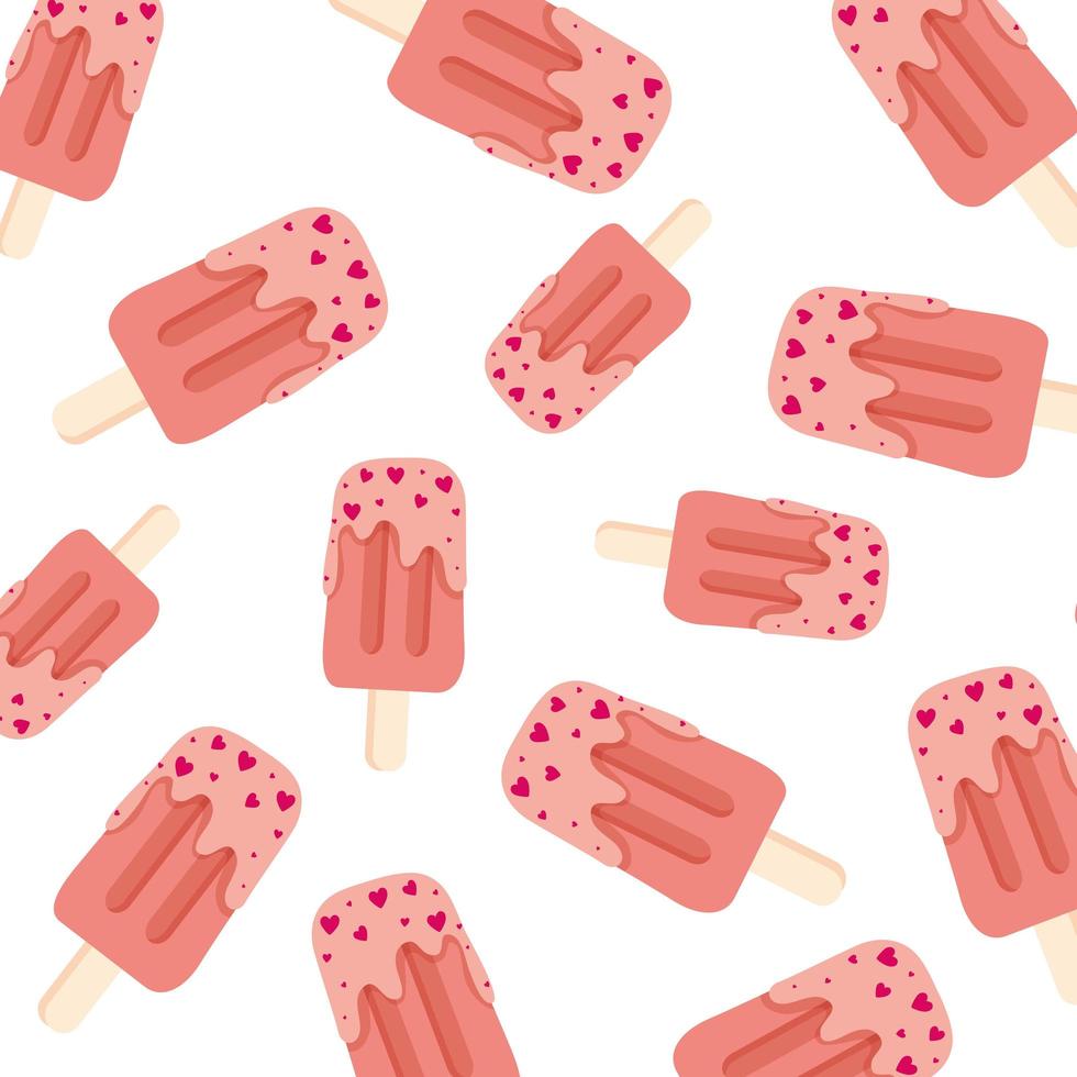 background of ice creams in stick vector