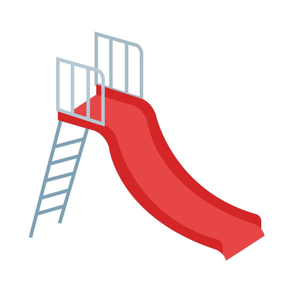 slide game recreation isolated icon vector