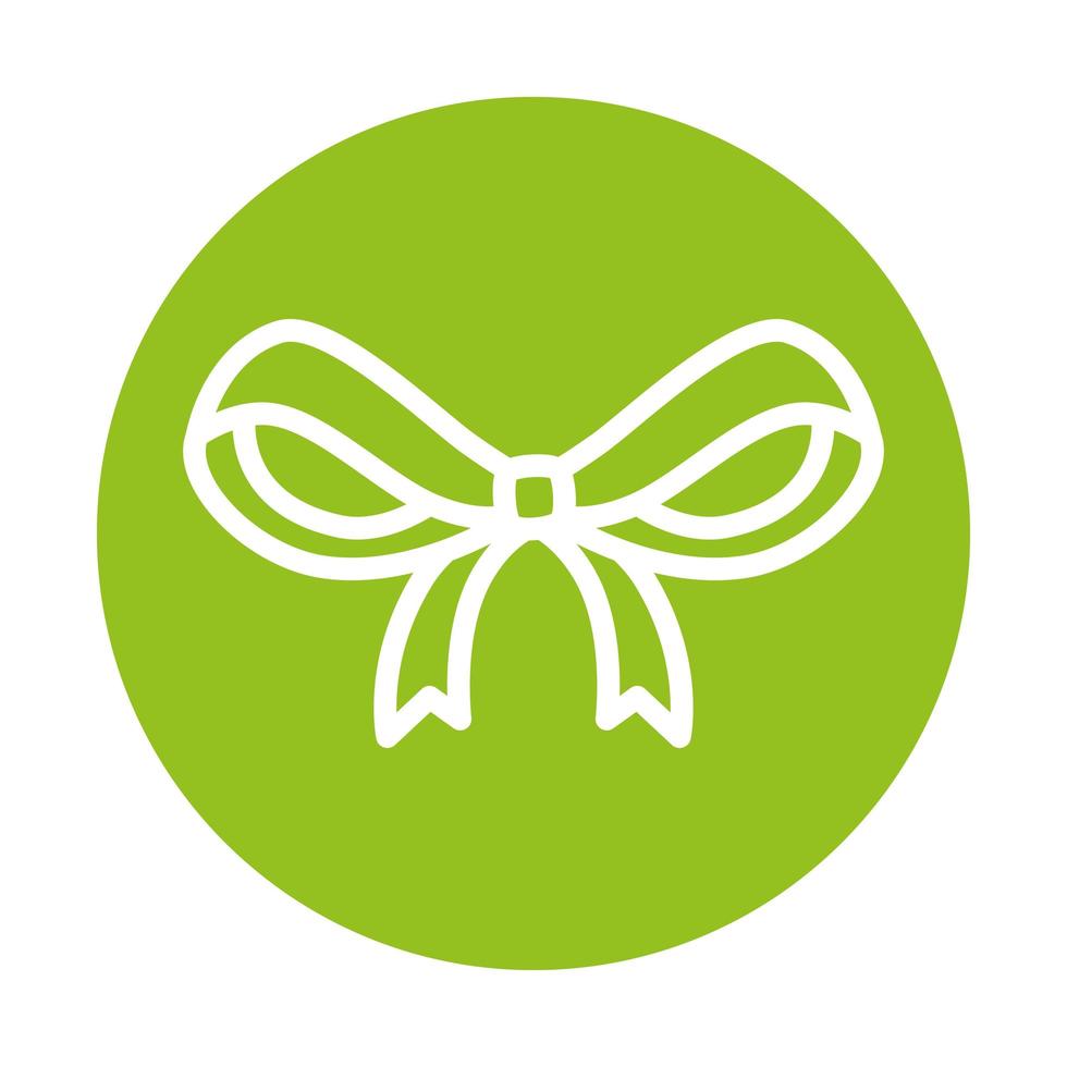 silhouette of ribbon on green background vector