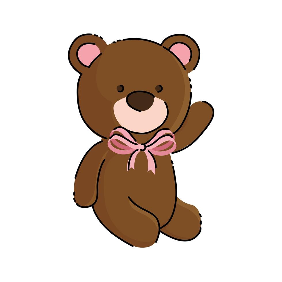 cute teddy bear isolated icon 4477266 Vector Art at Vecteezy