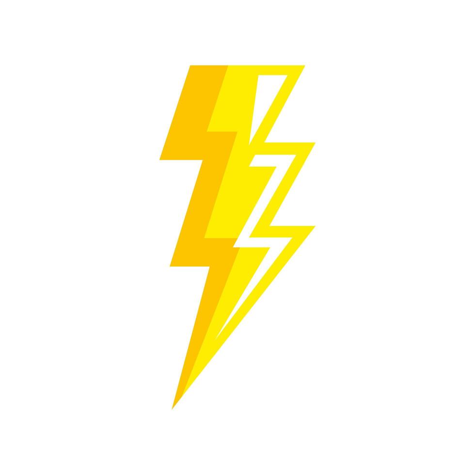 thunderbolt pop art style icon vector