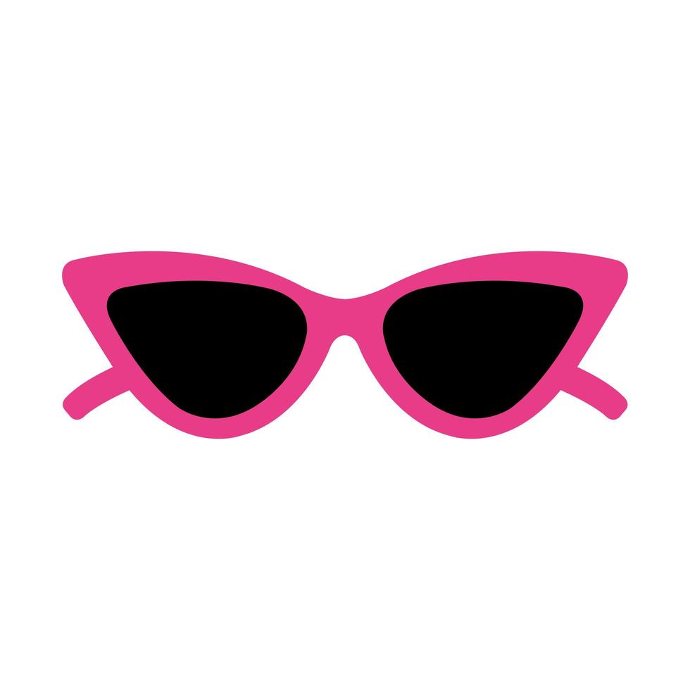 sunglasses pop art style icon vector