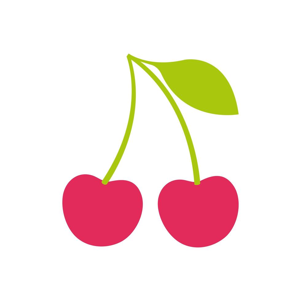 cherries pop art style icon vector