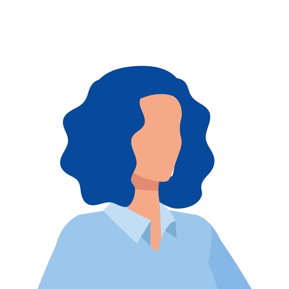 mujer de negocios elegante personaje avatar vector