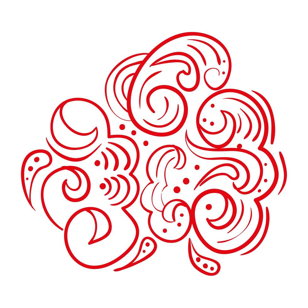 cloud style chinese isolated icon vector