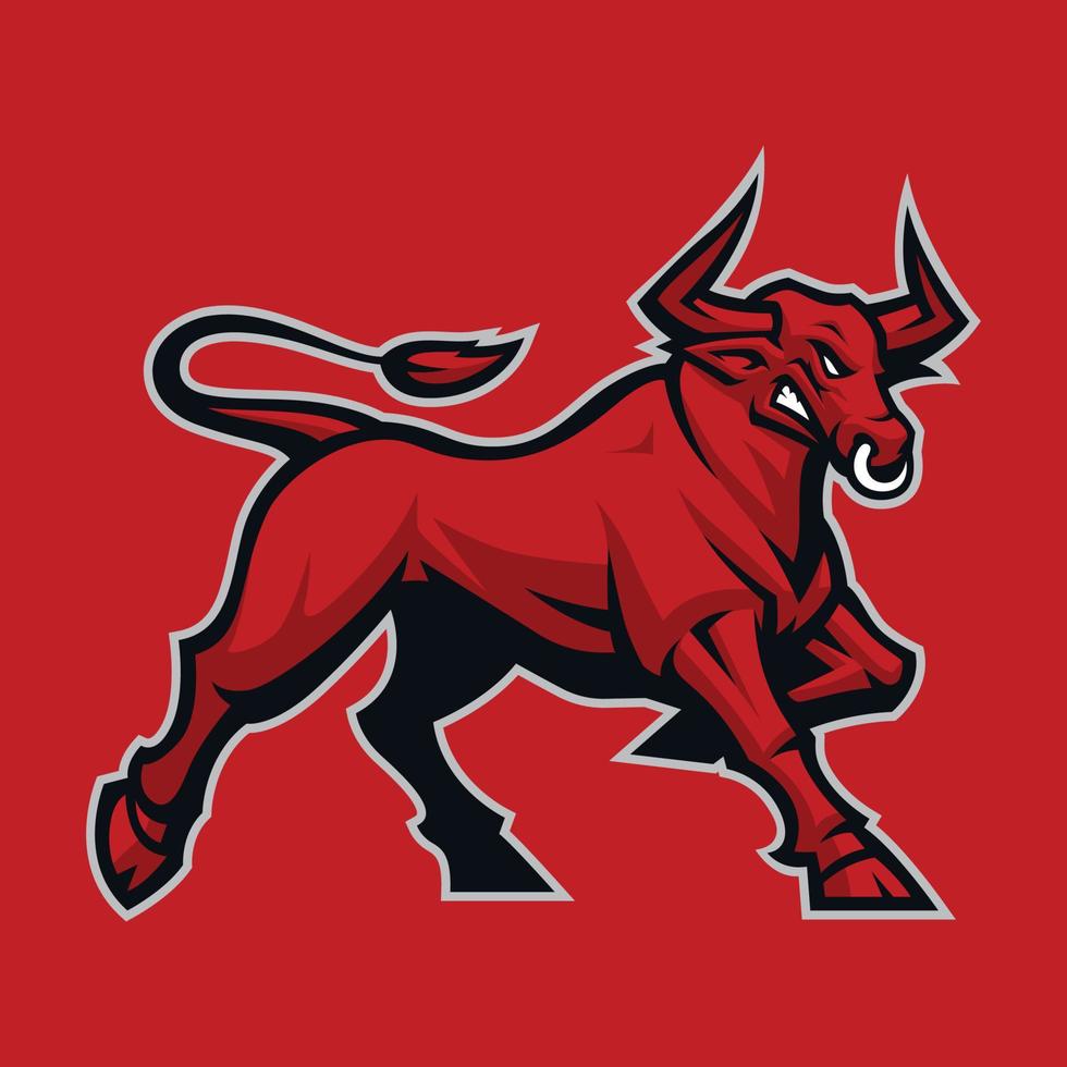 Bull Vector Mascot