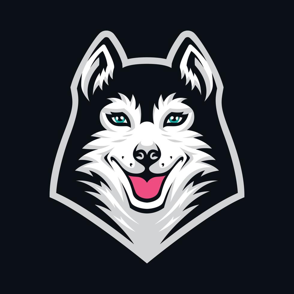 Husky Face Vector Mascot