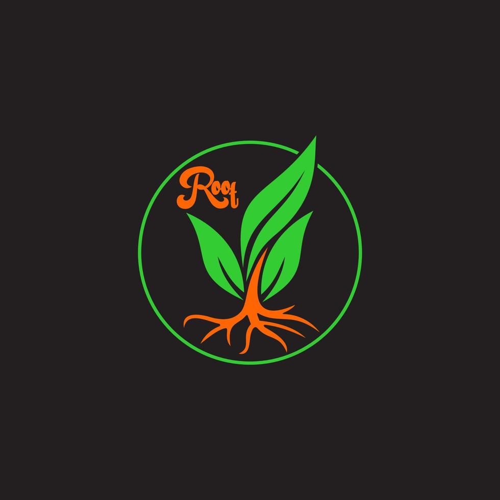 symbol vector of tree root curves colorful geometric design