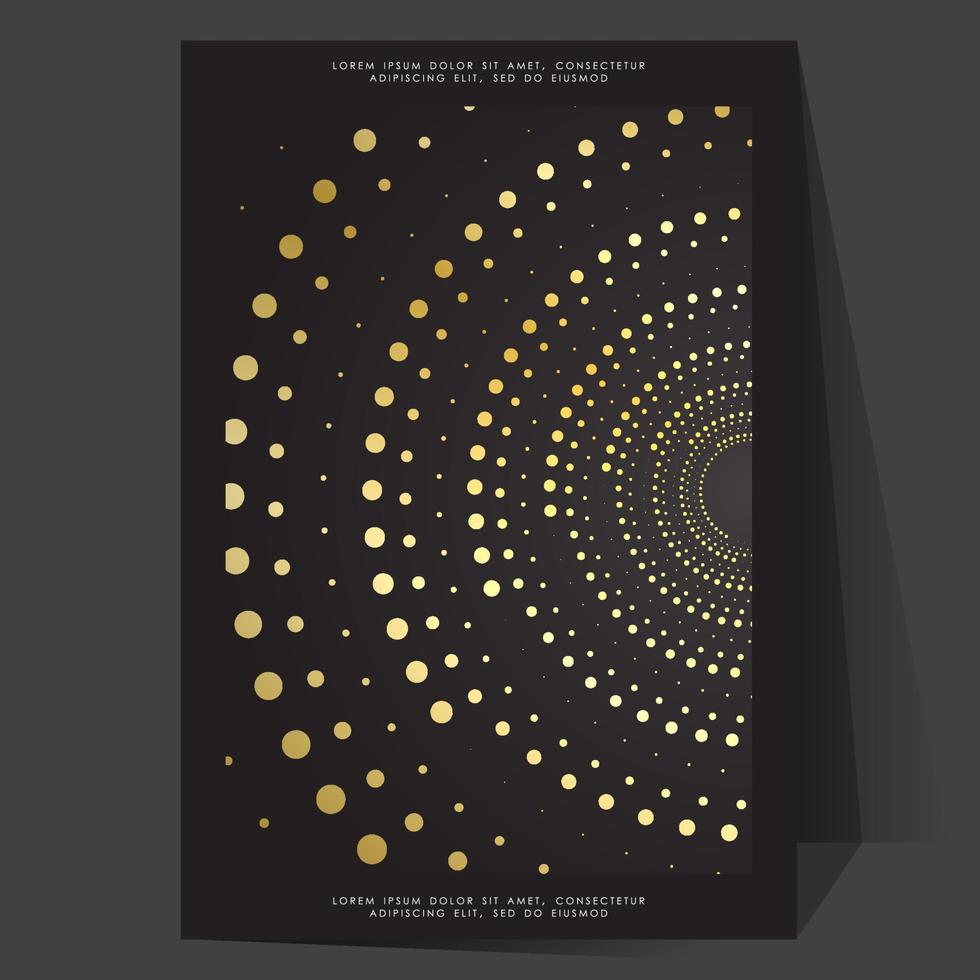 Shades of golden color. Futuristic mable poster with gradient mesh. vector