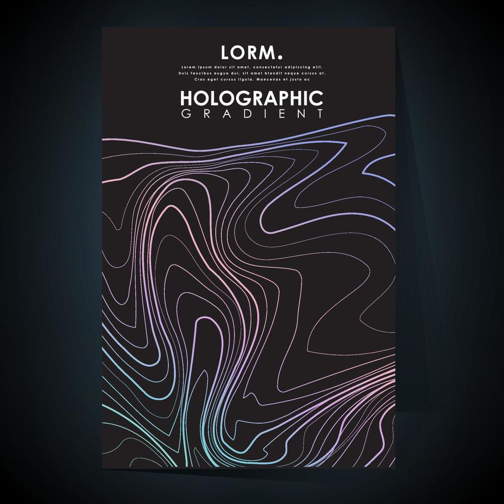 topography poster line on black background vector