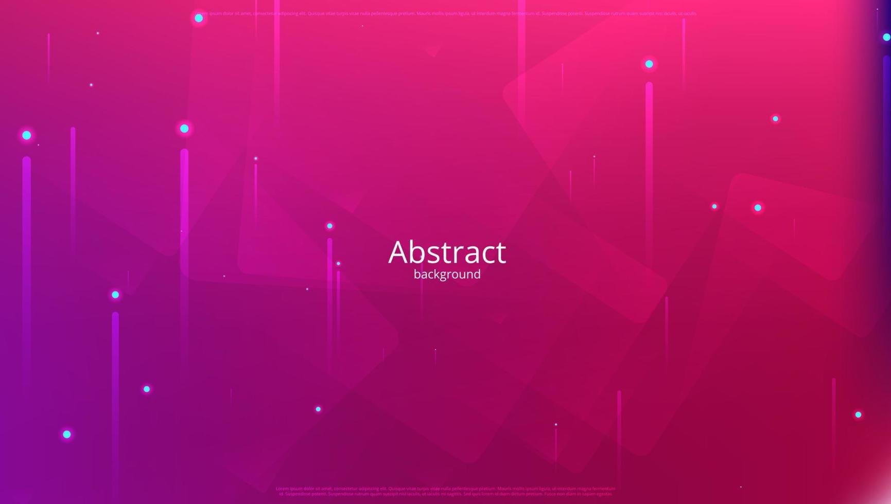 Abstract banner with gradient shapes and blur background with dark neon color. Dynamic shape composition. Vector template design